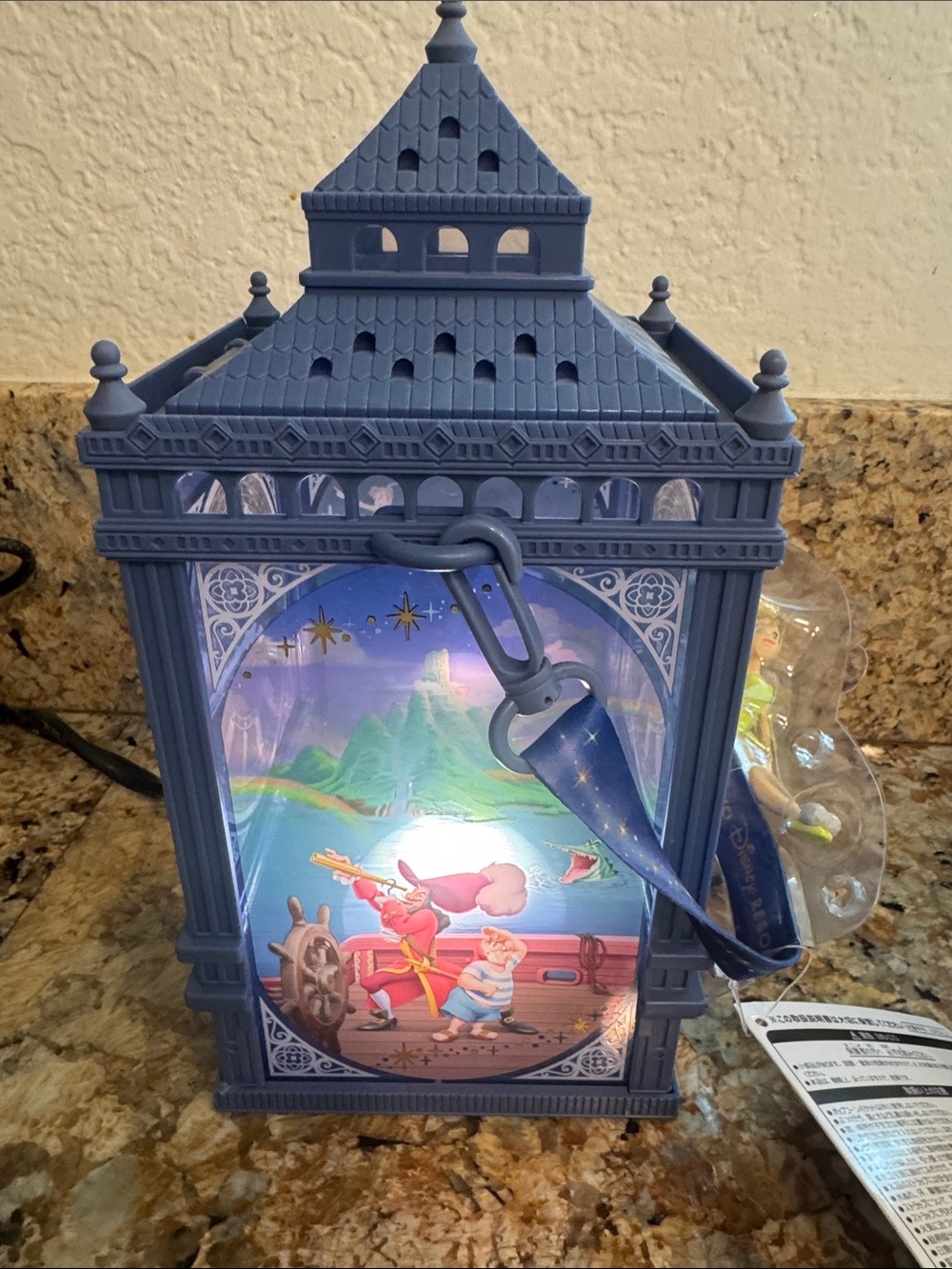 Tokyo Disney Peter Pan & Tinkerbell  Clock Tower Light Up Popcorn Bucket